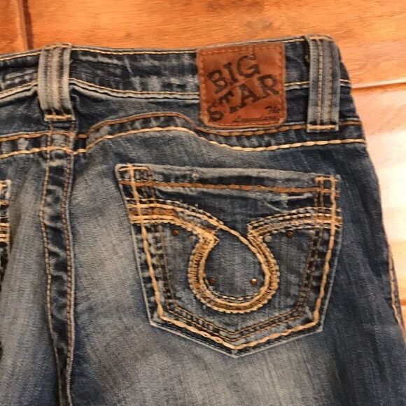 BigâStarâDistressed SkinnyâJeansâwithâContrastâStitching - Picture 14 of 16